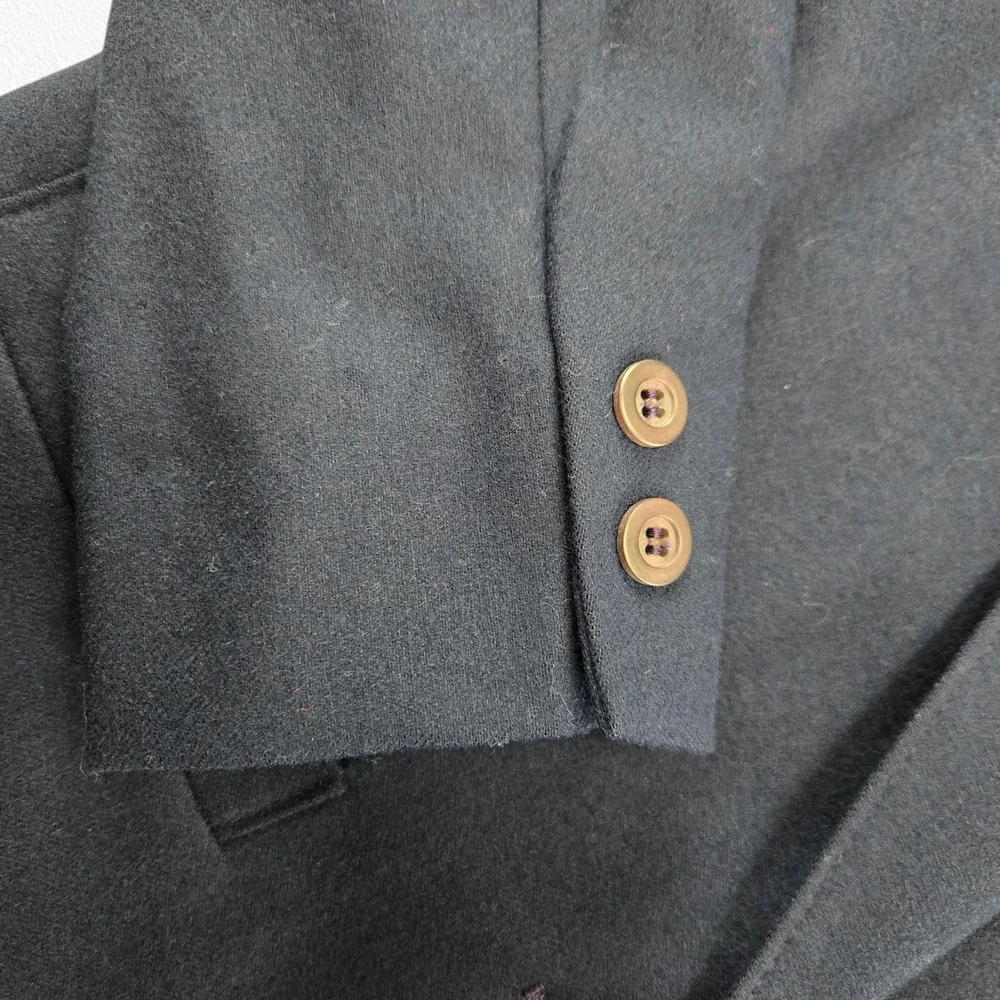 Vintage 1980s Pendleton Navy Wool Blazer Minimalist Officecore Size 6 Petite